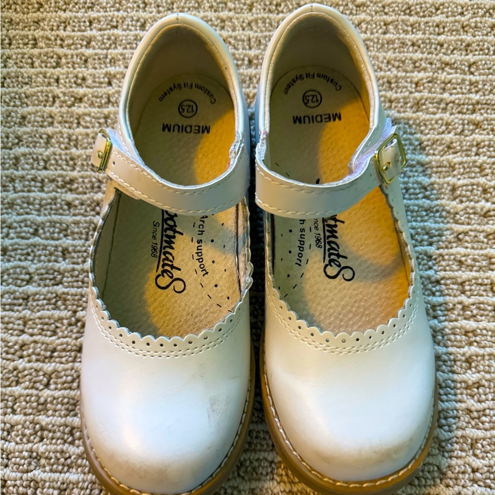 Footmates White Mary Jane Shoes Size 12.5